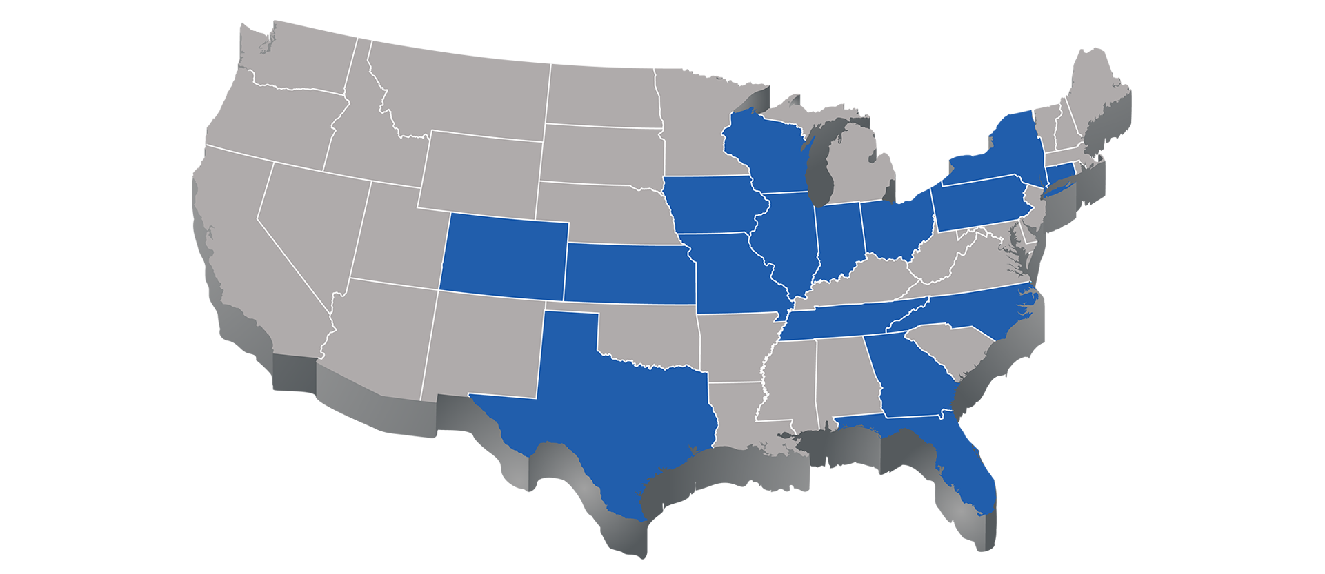 Map of Premistar locations in the USA